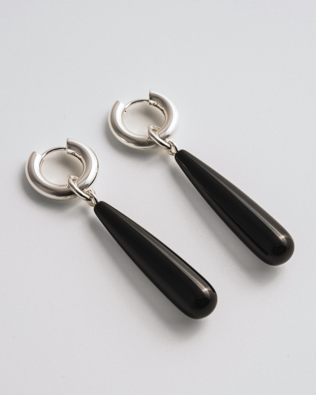 Onyx Teardrop Earrings