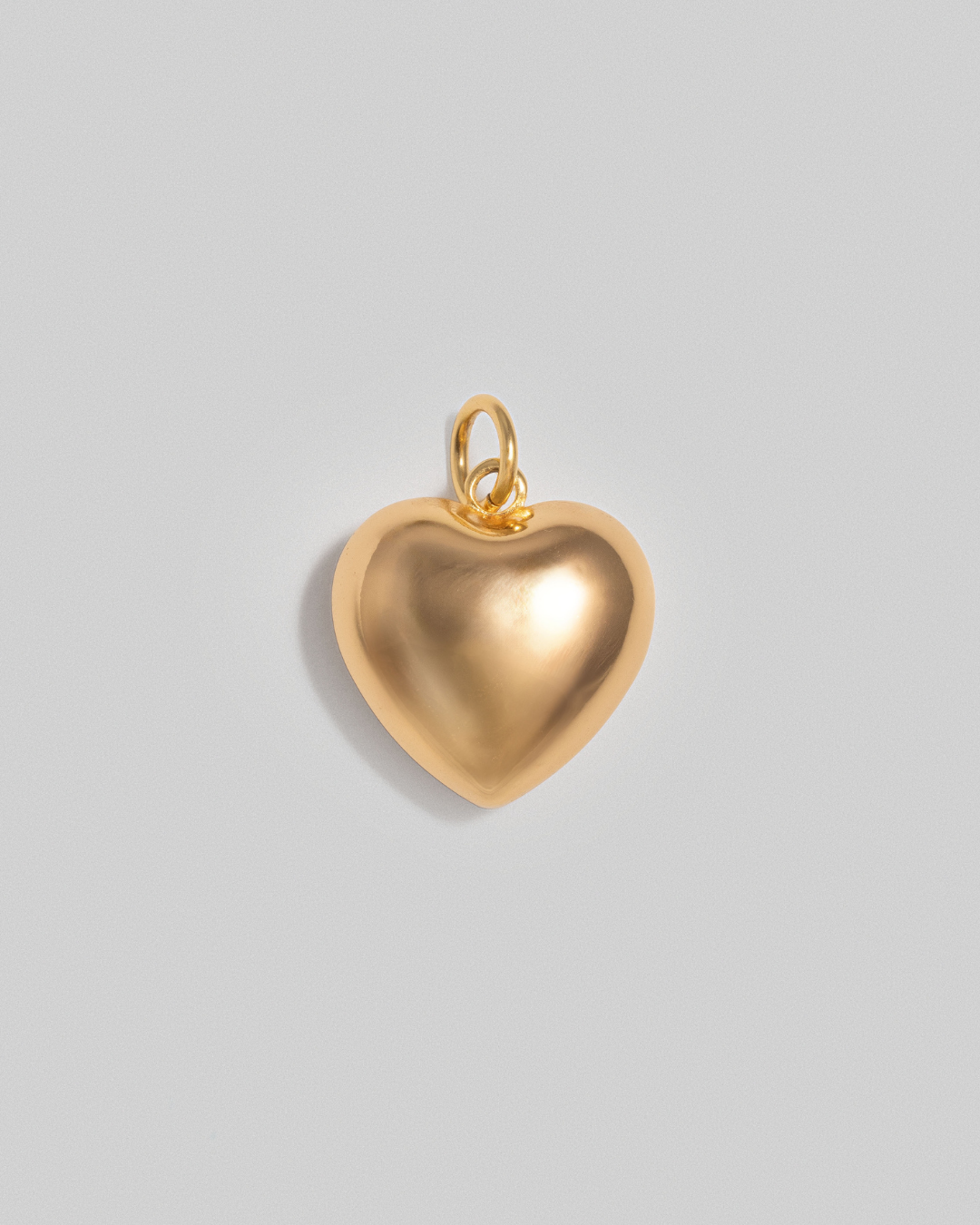 Bubble Heart Charm - Gold