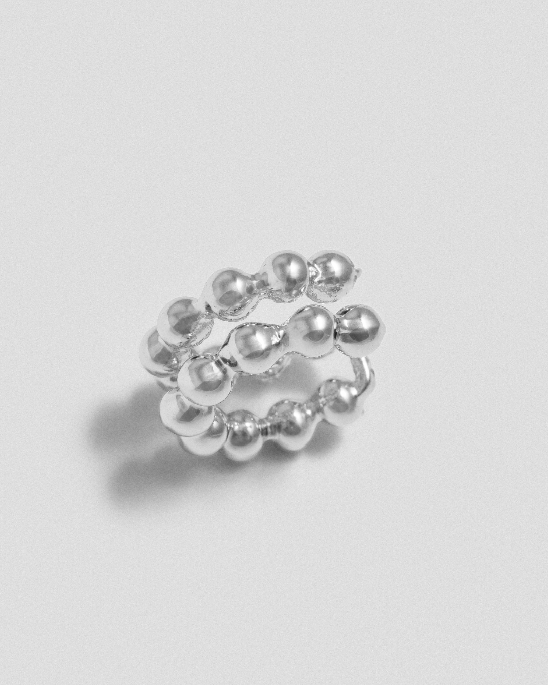 Double AG Ear Cuff - Silver