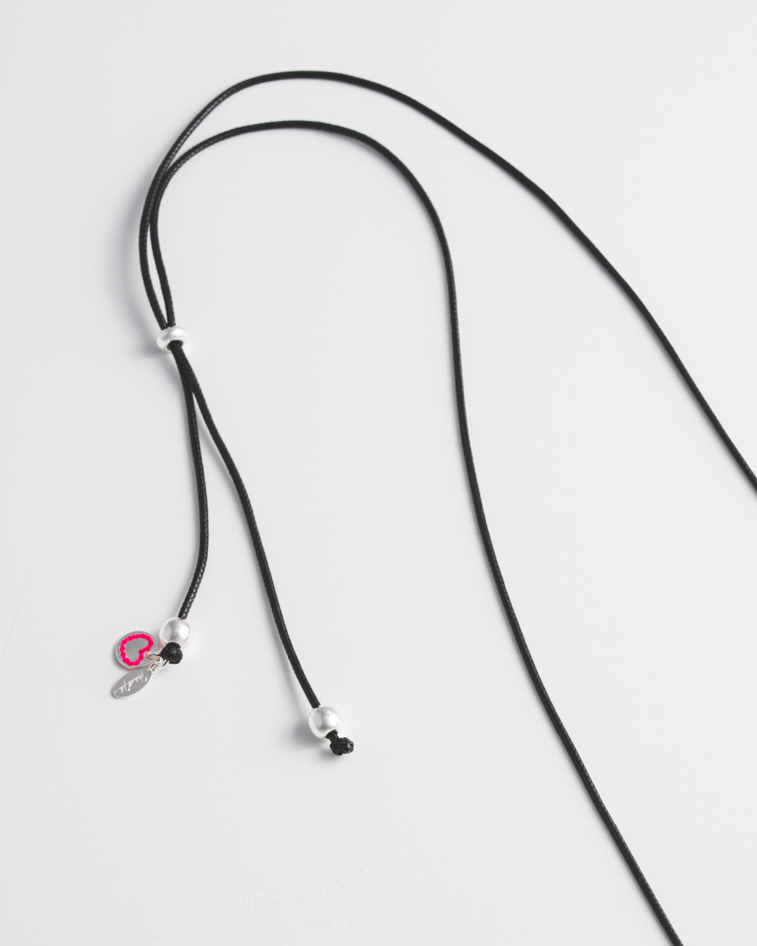 Black Leather Cord Necklace