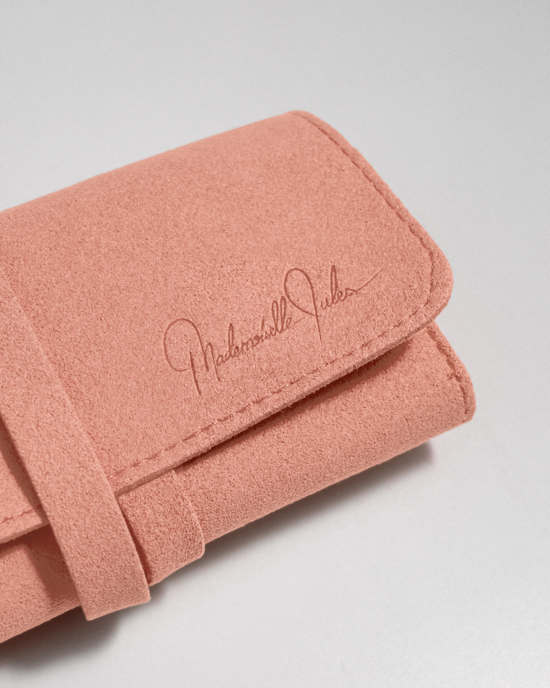 Pochette de voyage pour bijoux rose clair