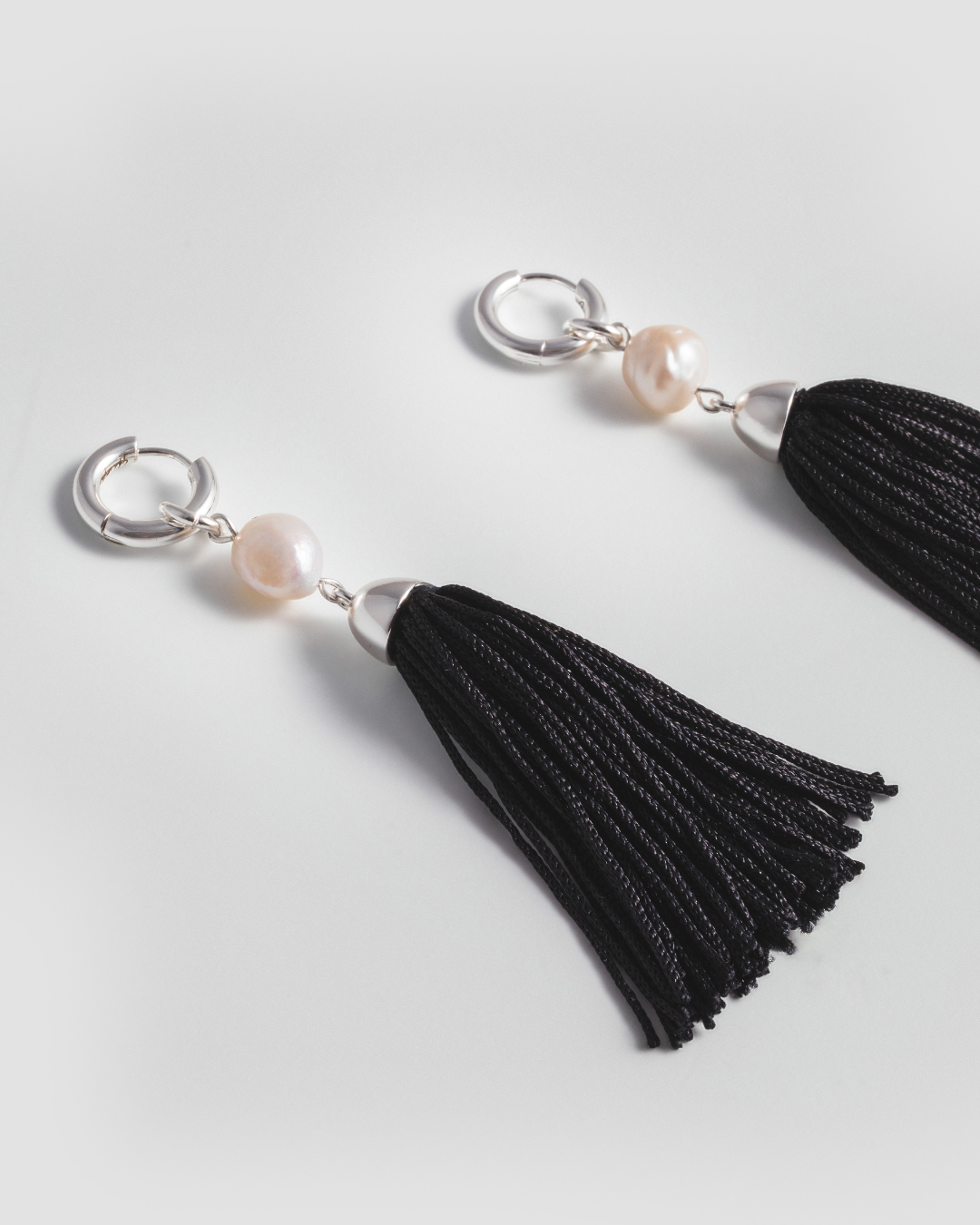 Pearl Whisper Earrings - Silver