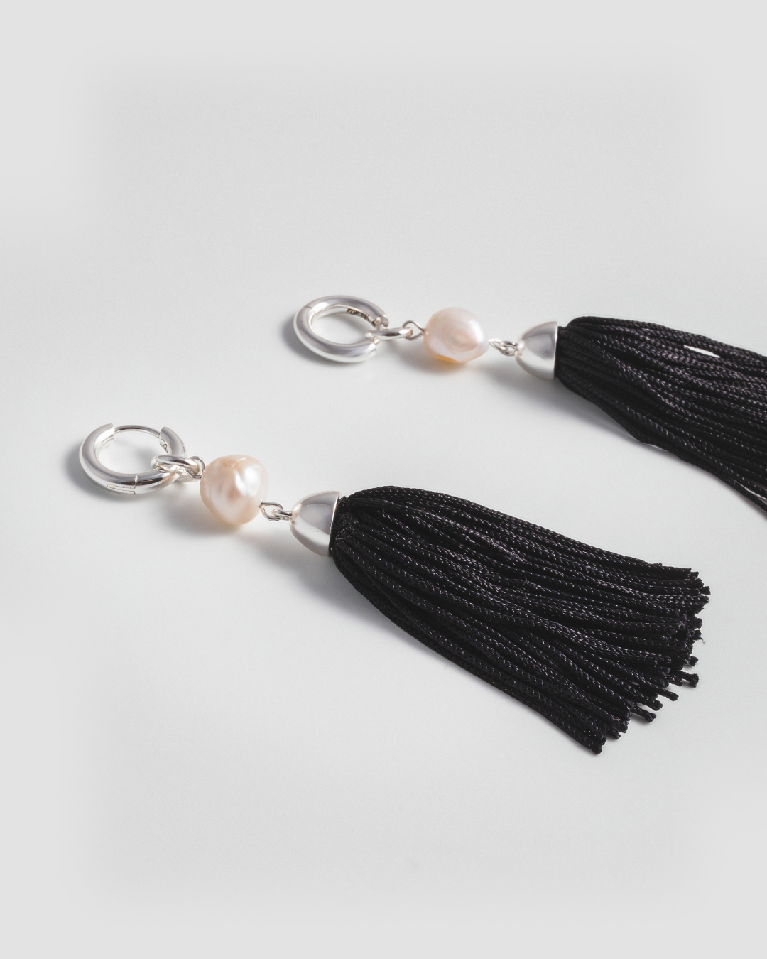Pearl Whisper Earrings - Silver