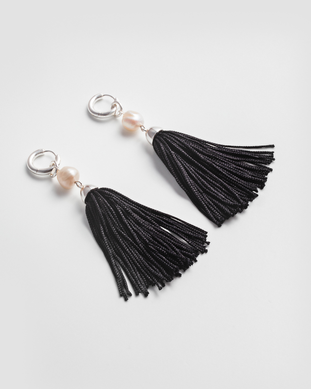 Pearl Whisper Earrings - Silver
