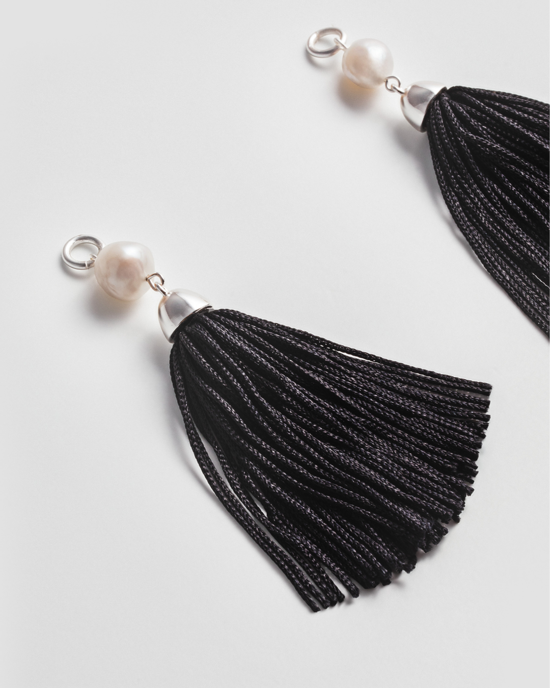 Pearl Whisper Earrings - Silver