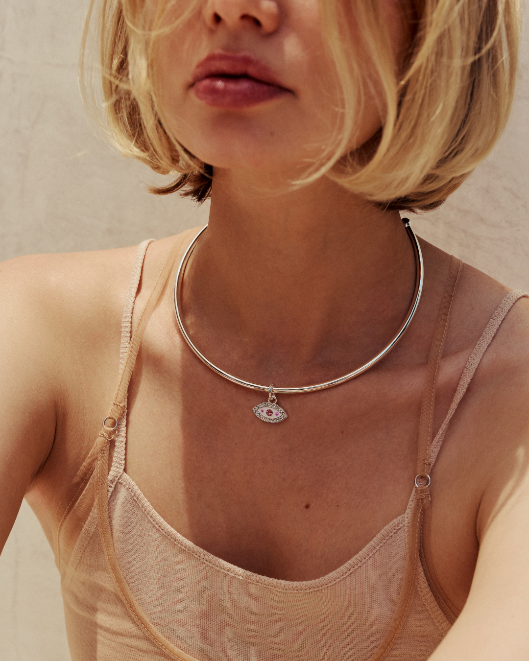 Evil Eye Choker - Gold