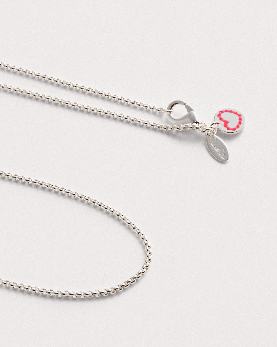 Box Chain Necklace - Silver