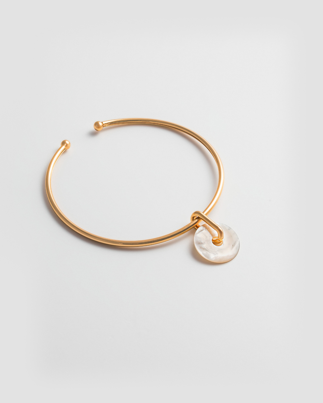 Collier ras du cou en nacre - Or