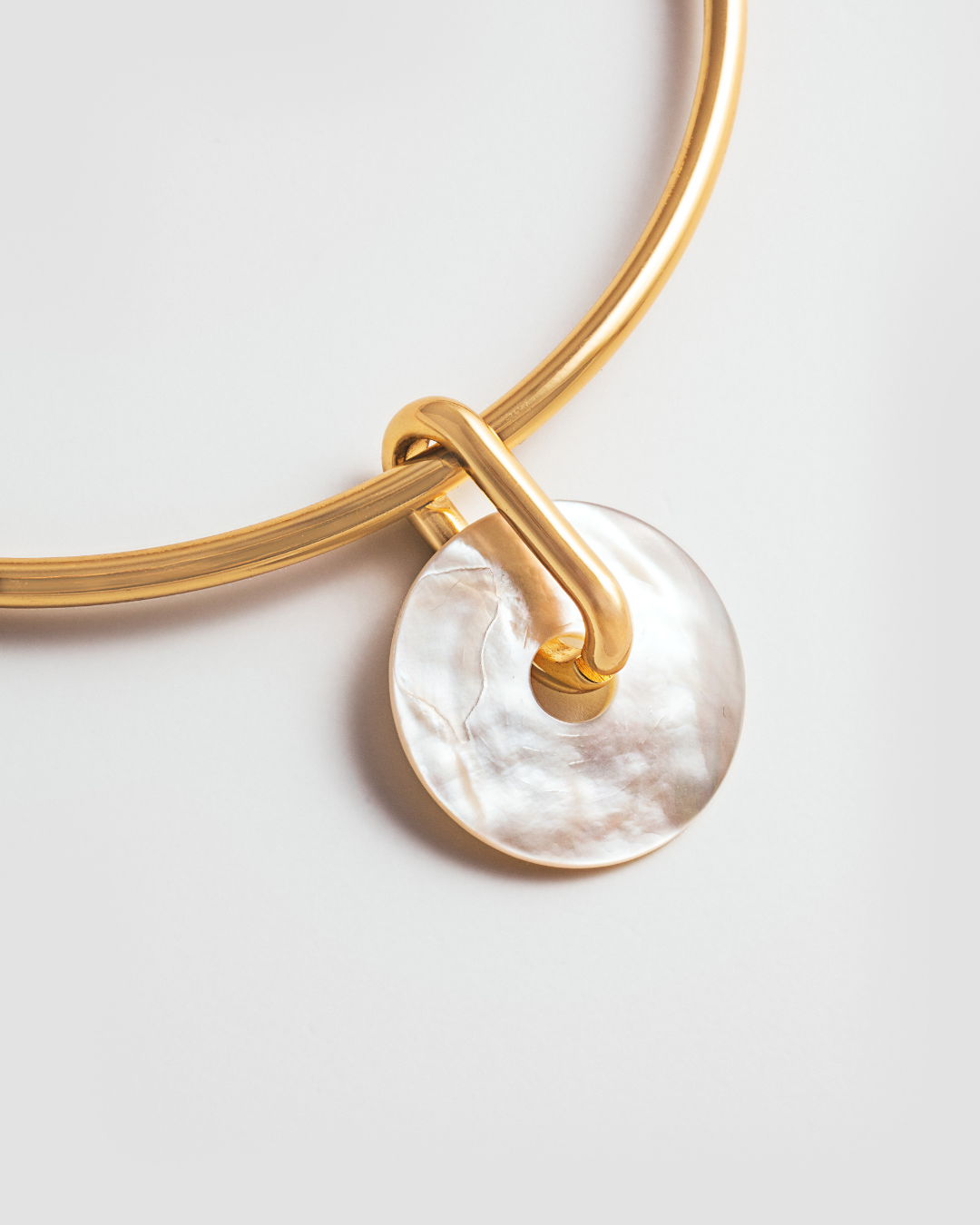 Collier ras du cou en nacre - Or