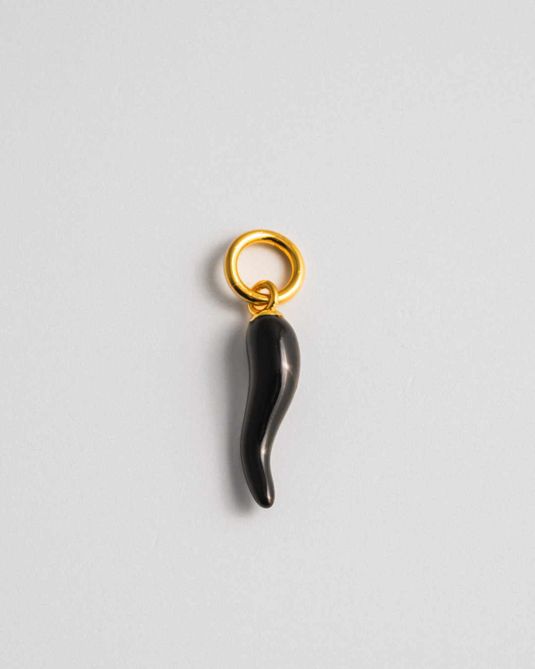 Black Cornicello Charm