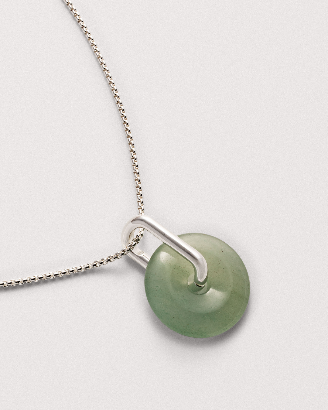 Collier chaîne en aventurine verte