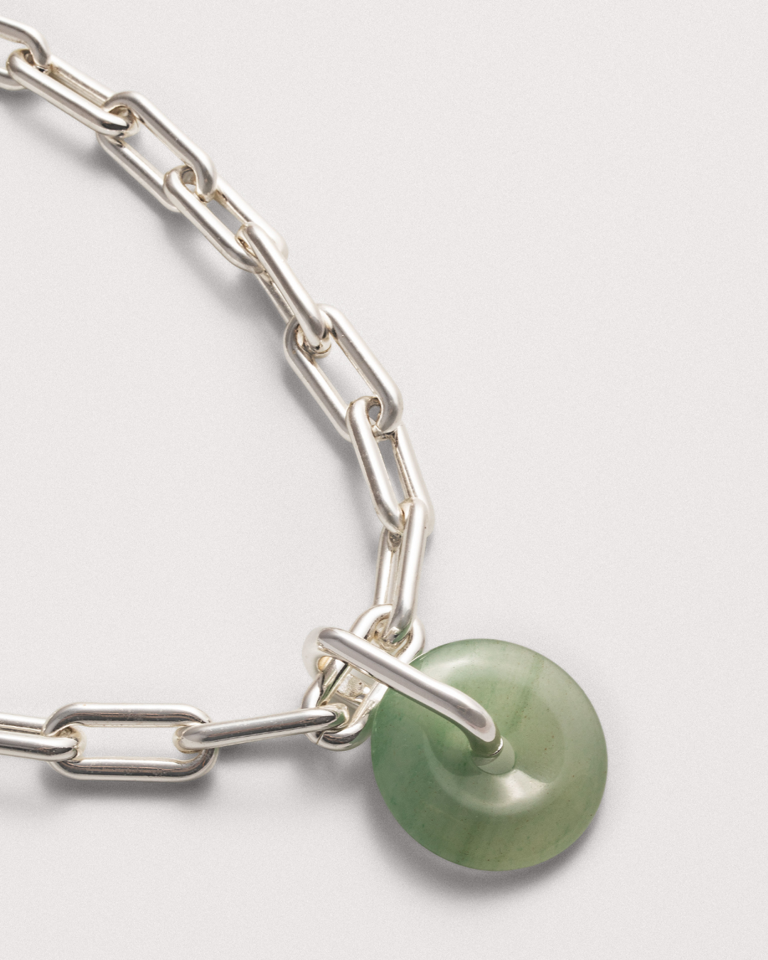 Collier William en aventurine verte