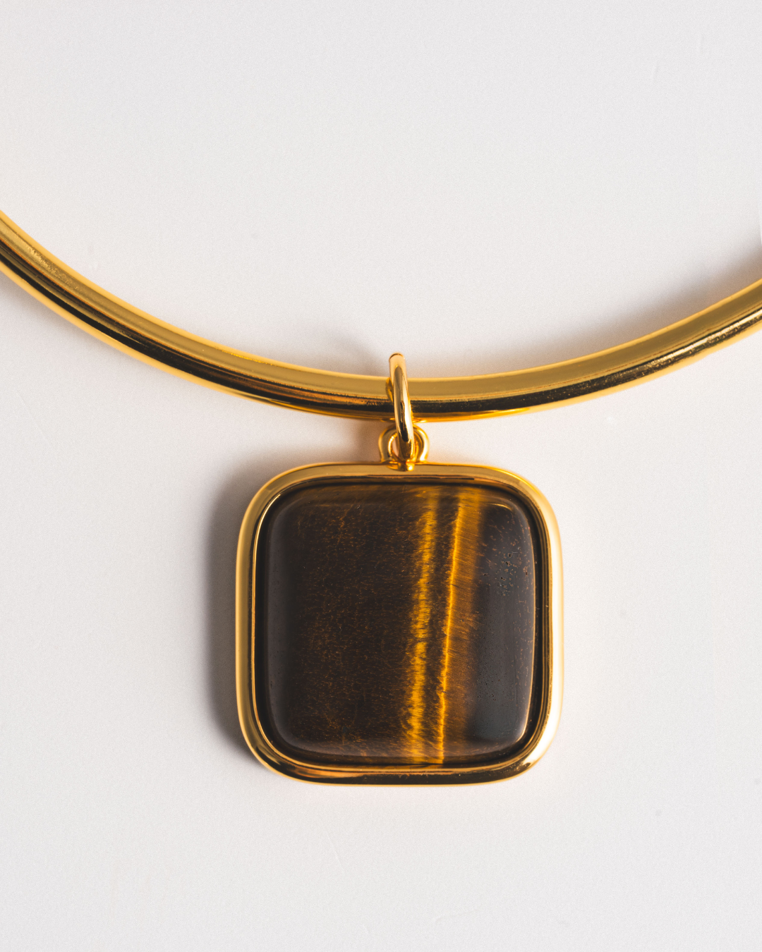 Tiger's Eye Bezel Choker