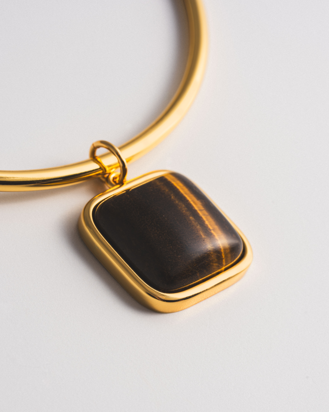 Tiger's Eye Bezel Choker