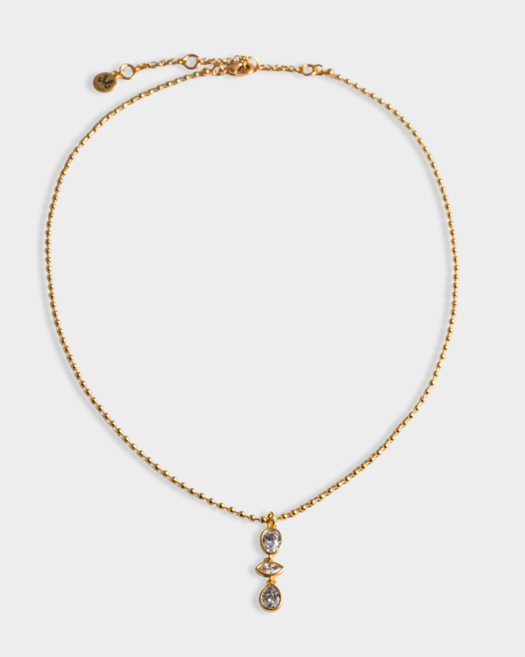 KG Triple Drop Necklace