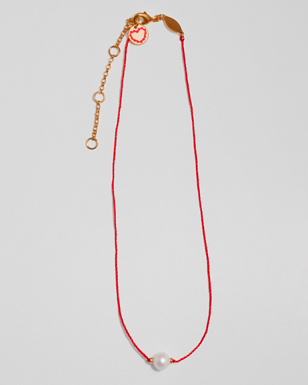 Lucky Thread Necklace - Red