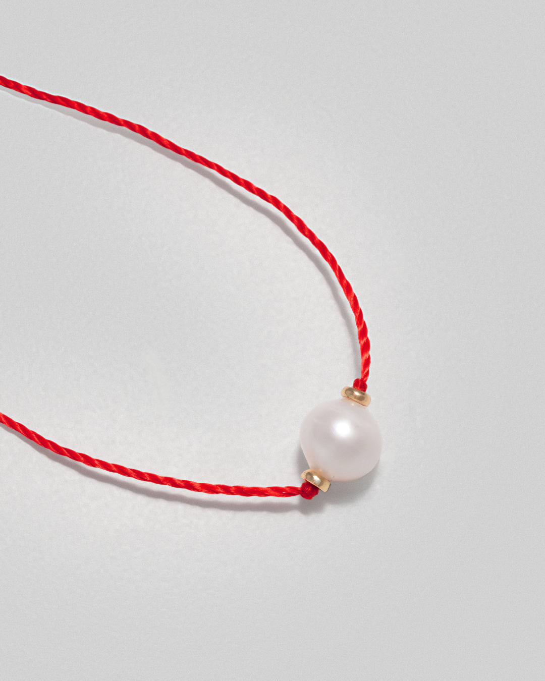 Lucky Thread Necklace - Red