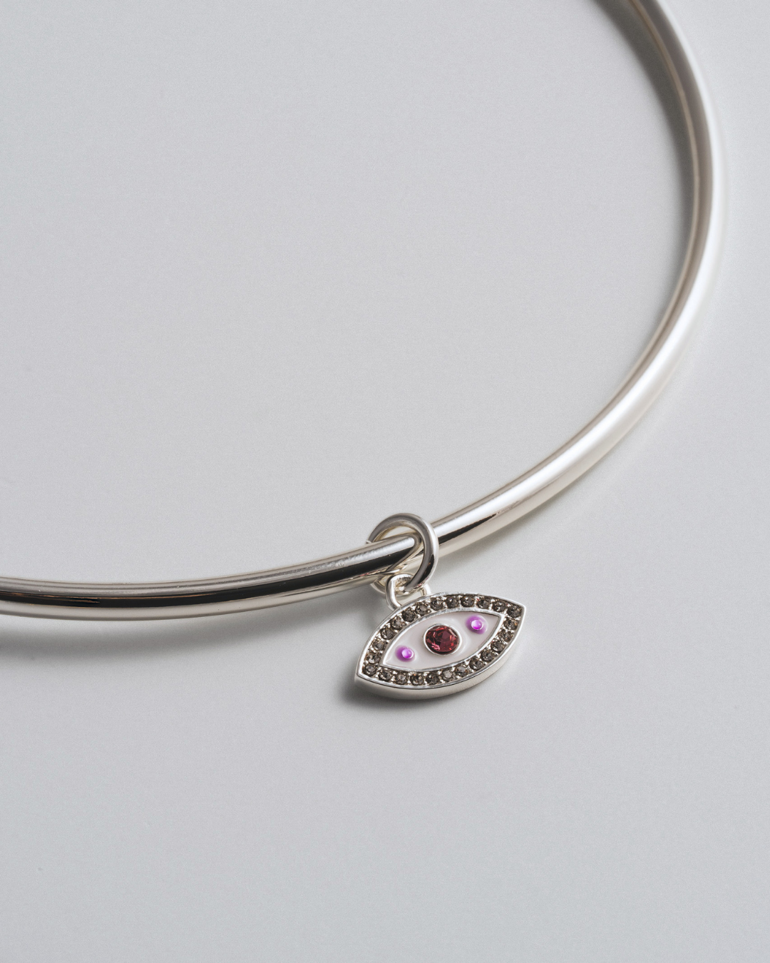 Evil Eye Choker - Silver