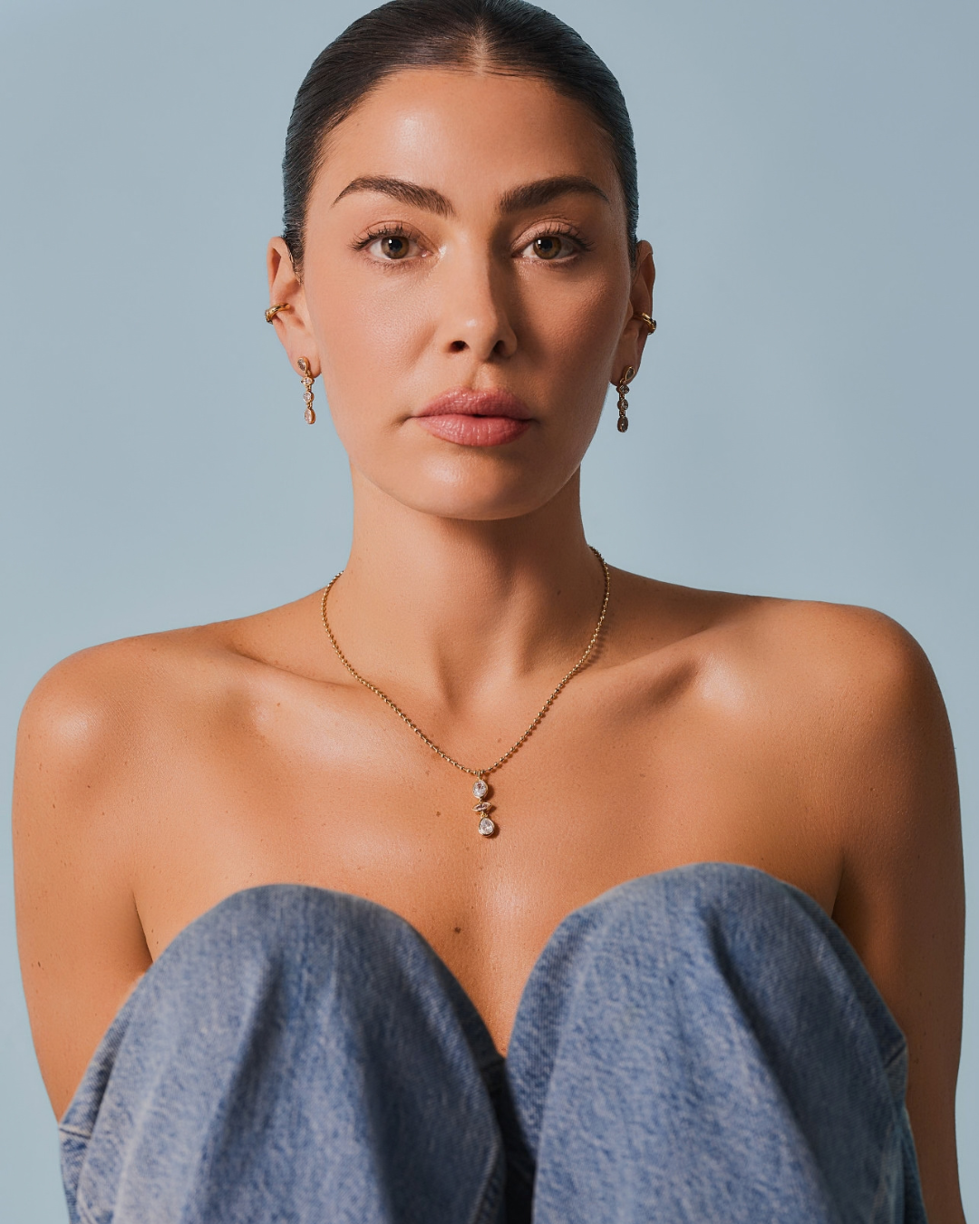 KG Triple Drop Necklace