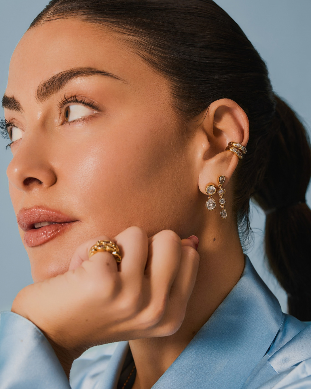 KG Bezel Ear Cuff