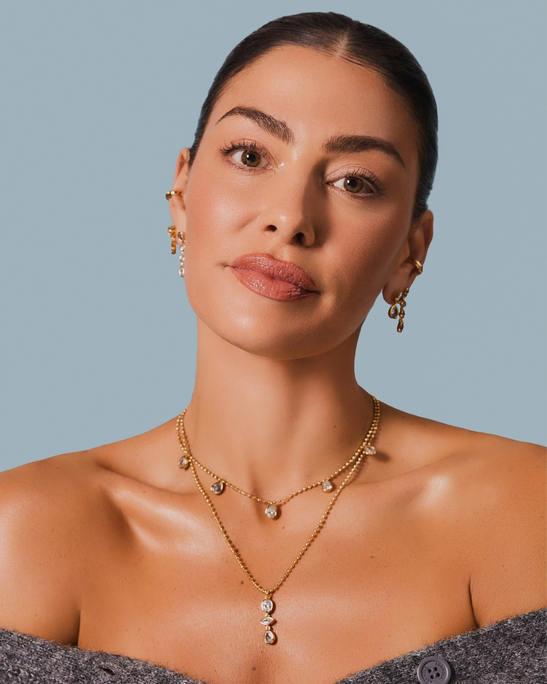 KG Triple Drop Necklace