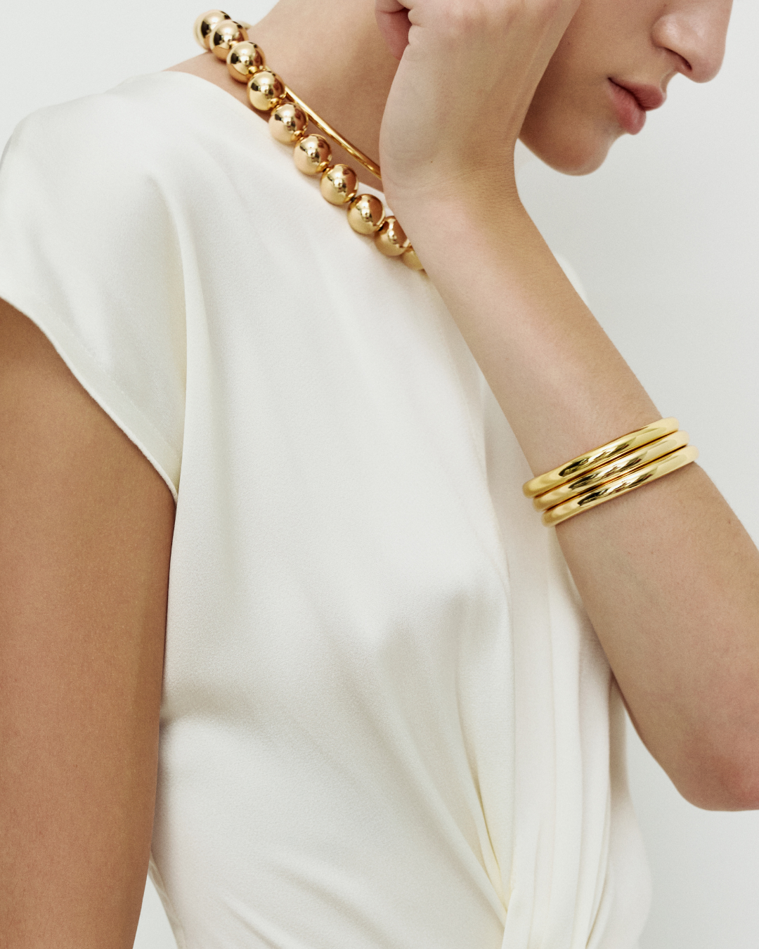Dome Bangle - Gold