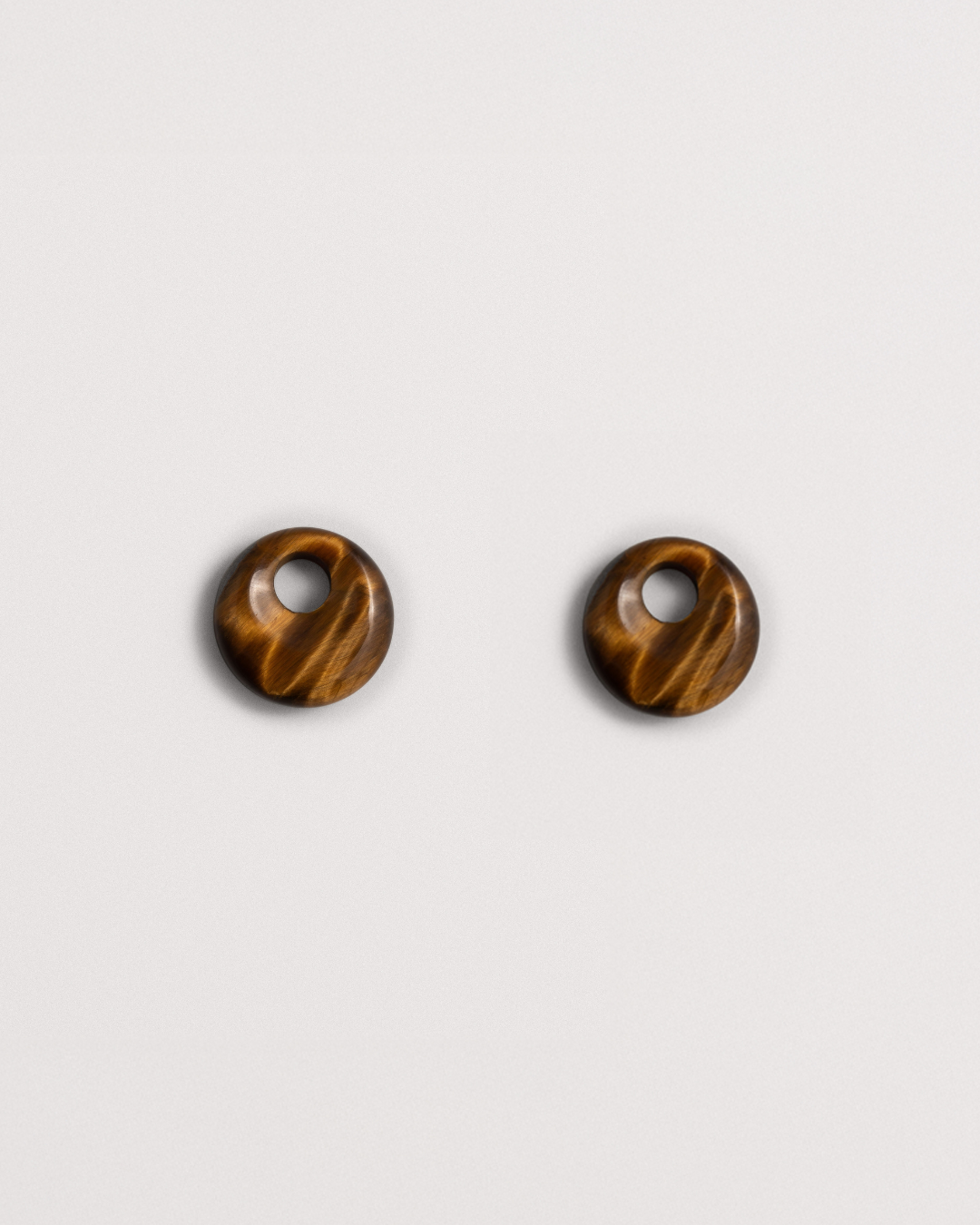 Tiger's Eye Doughnut Charms