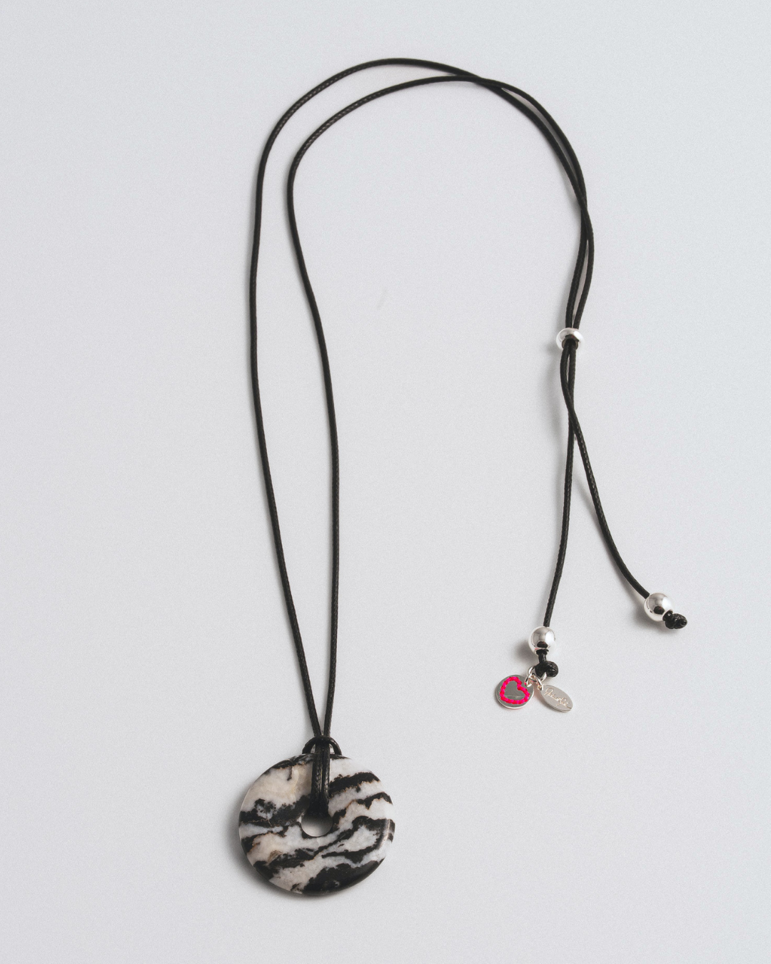 Zebra Jasper Cord Necklace