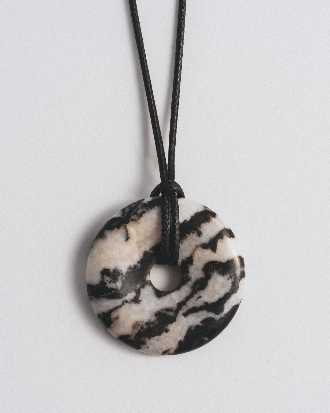 Zebra Jasper Cord Necklace