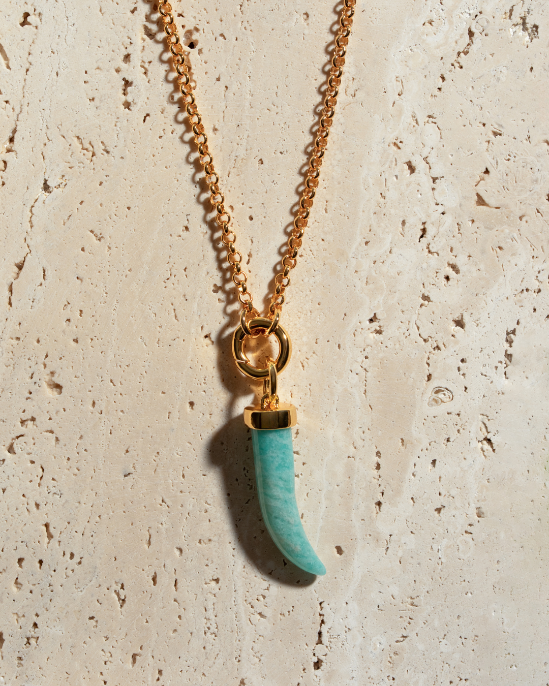 Aura Horn Charm - Gold