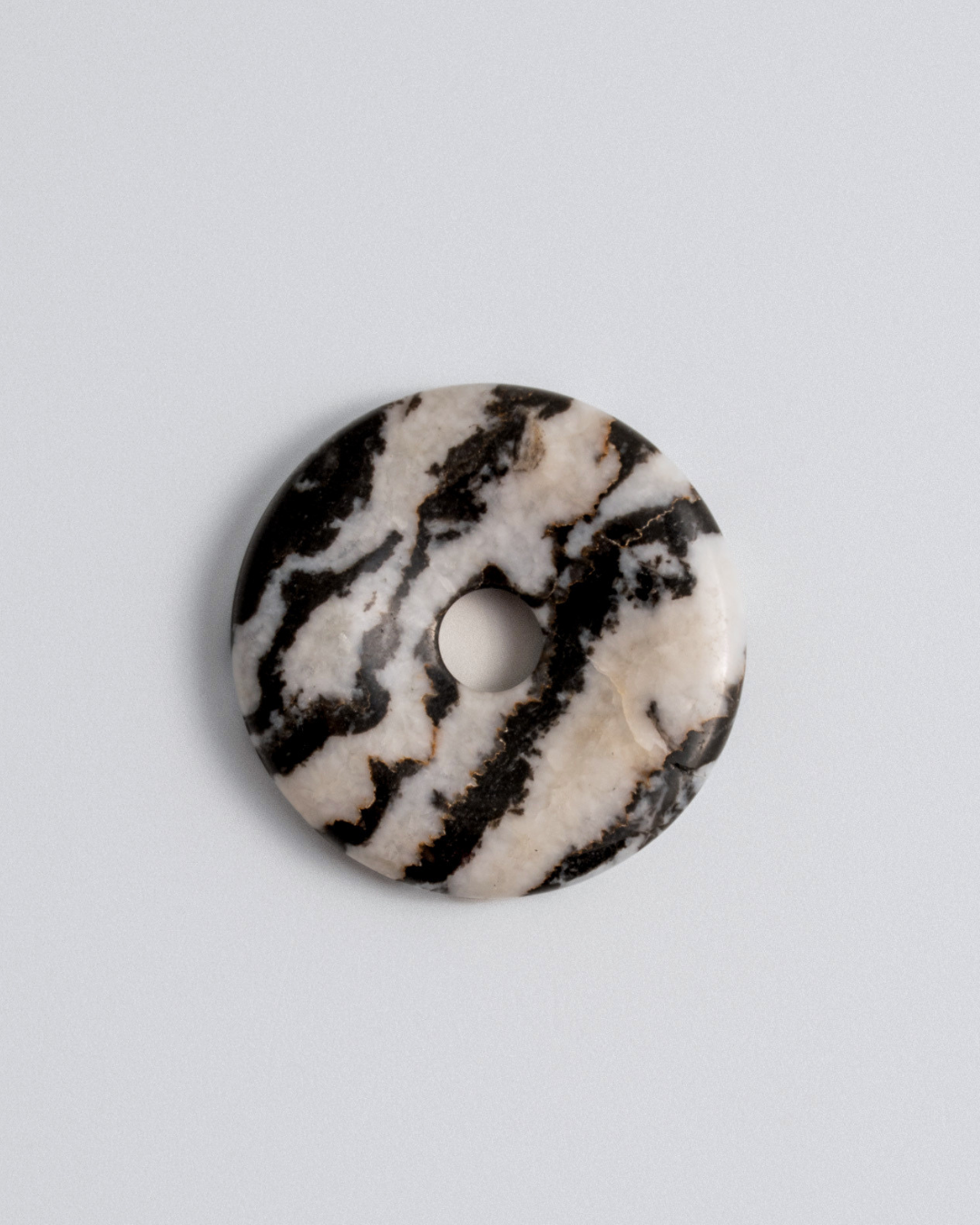 Zebra Jasper Doughnut Charm