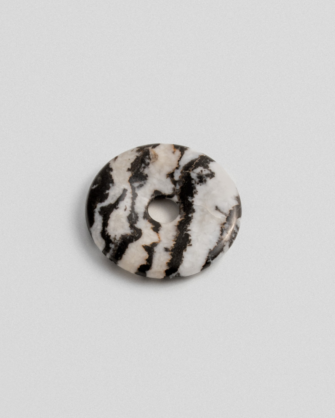 Zebra Jasper Doughnut Charm