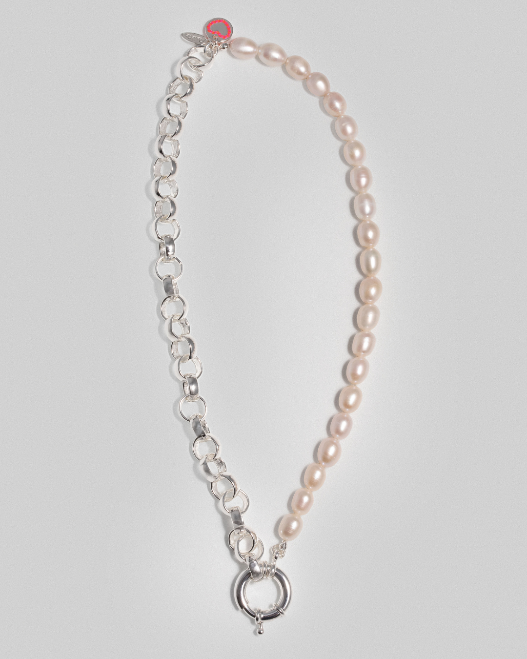 Pearl Talk Necklace - Silver