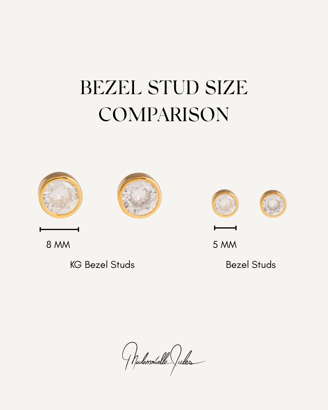 KG Bezel Studs