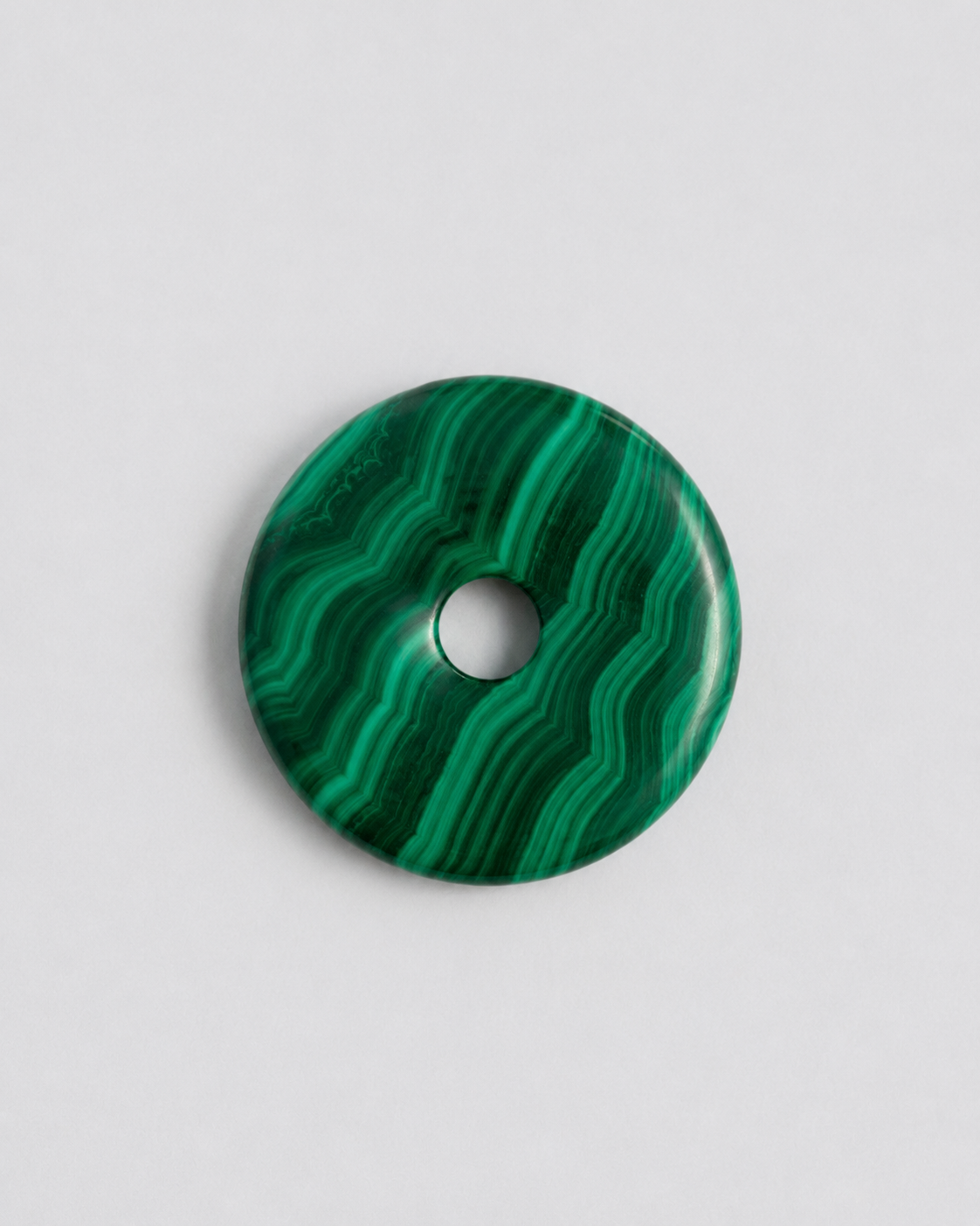Breloque Donut en jaspe zébré