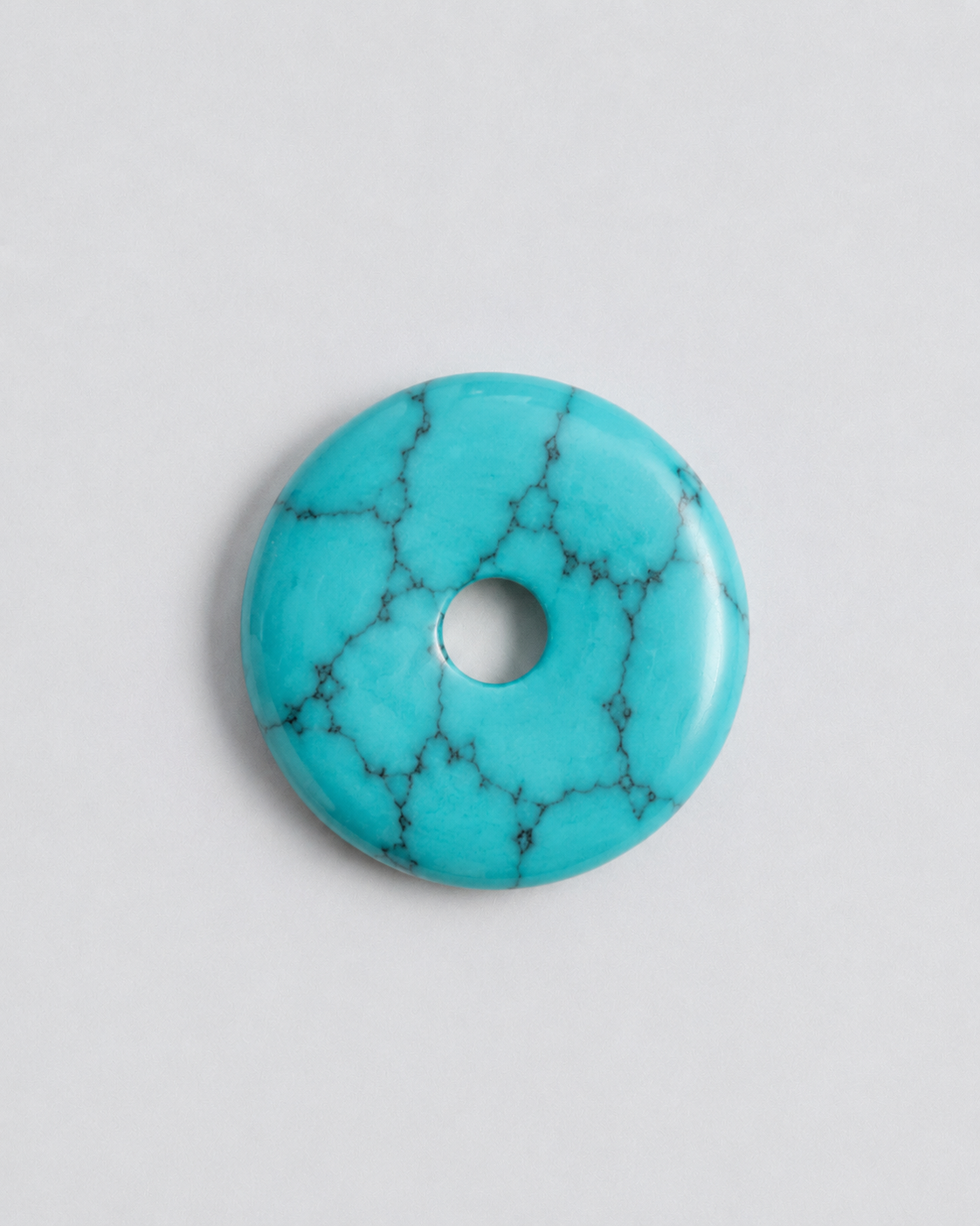 Turquoise Doughnut Charm