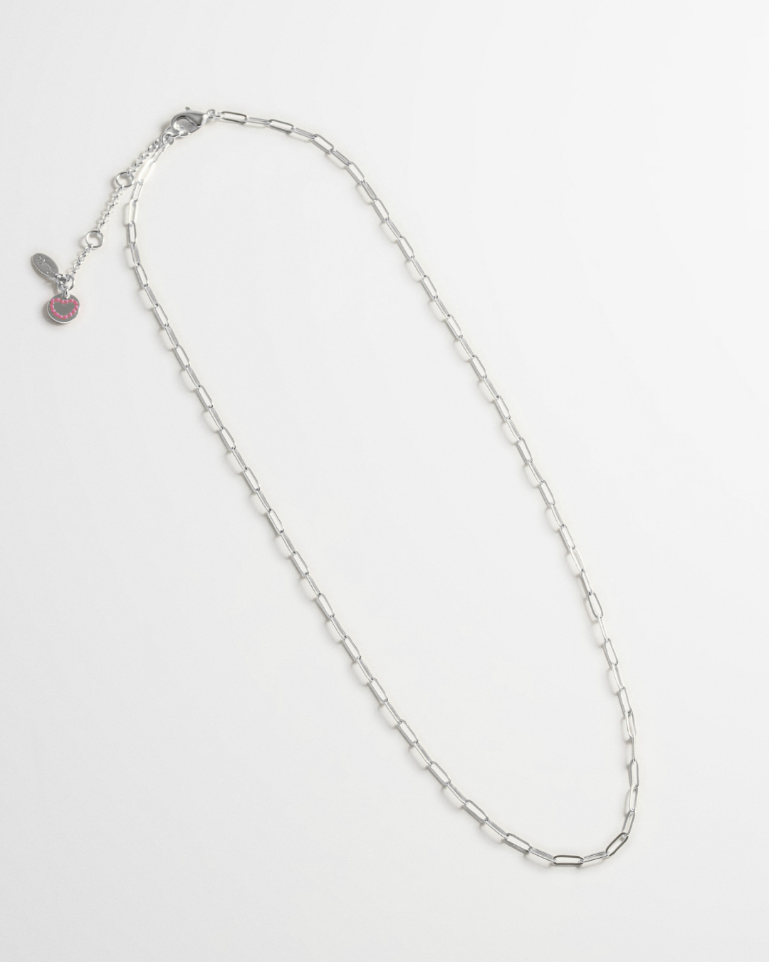 Paperclip Link Necklace - Silver