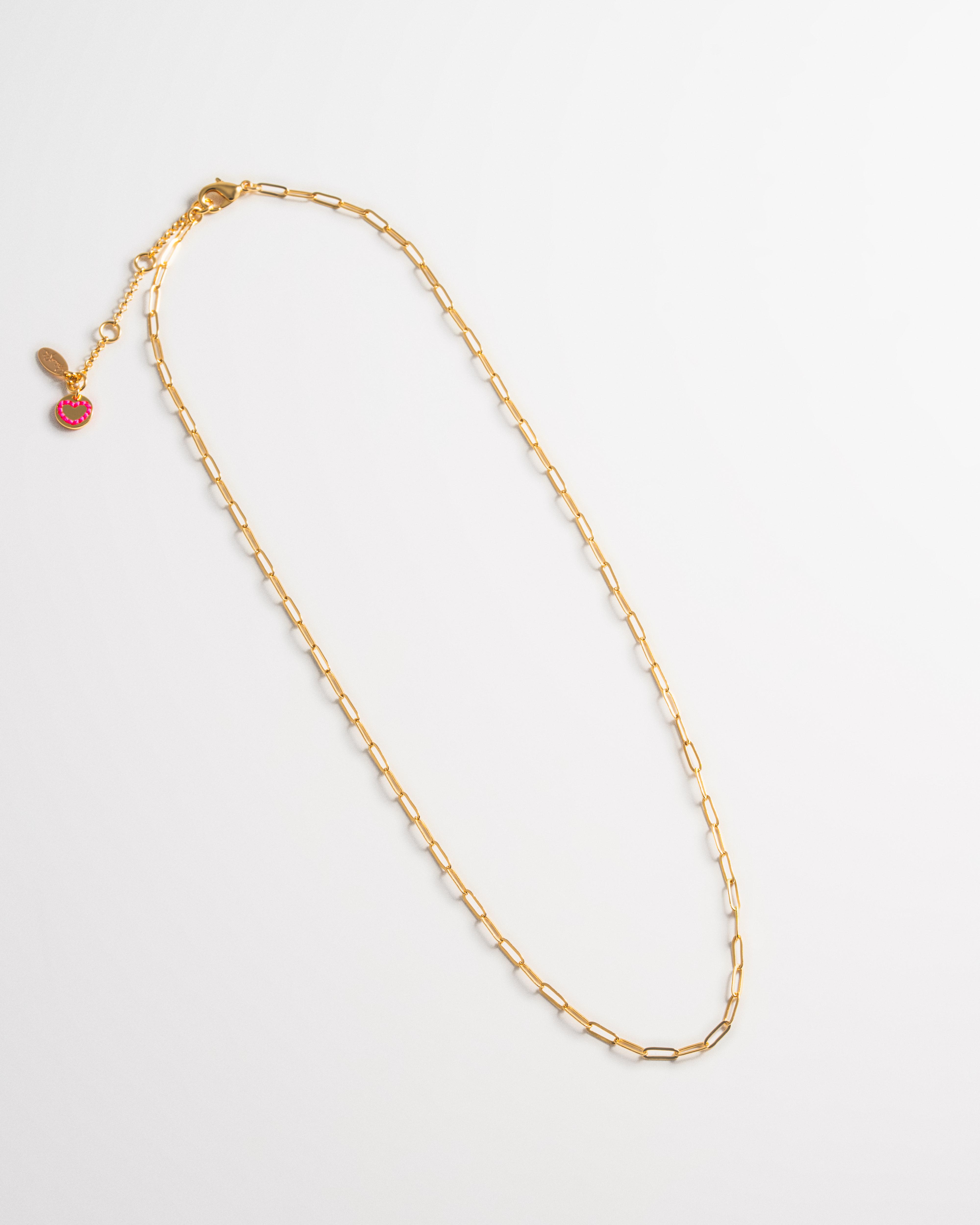 Paperclip Link Necklace - Gold
