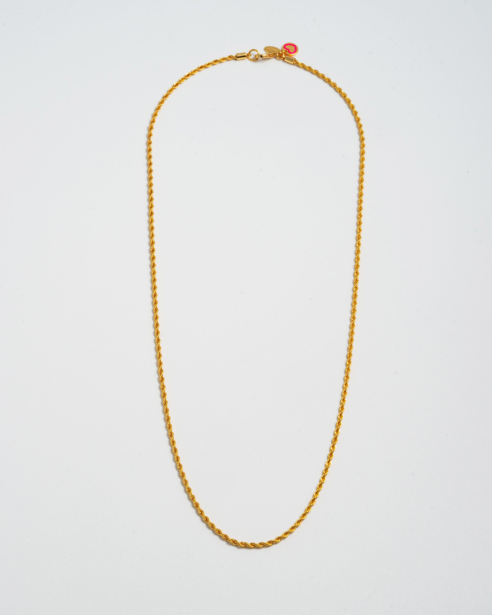 Long Mini Roped In Necklace - Gold