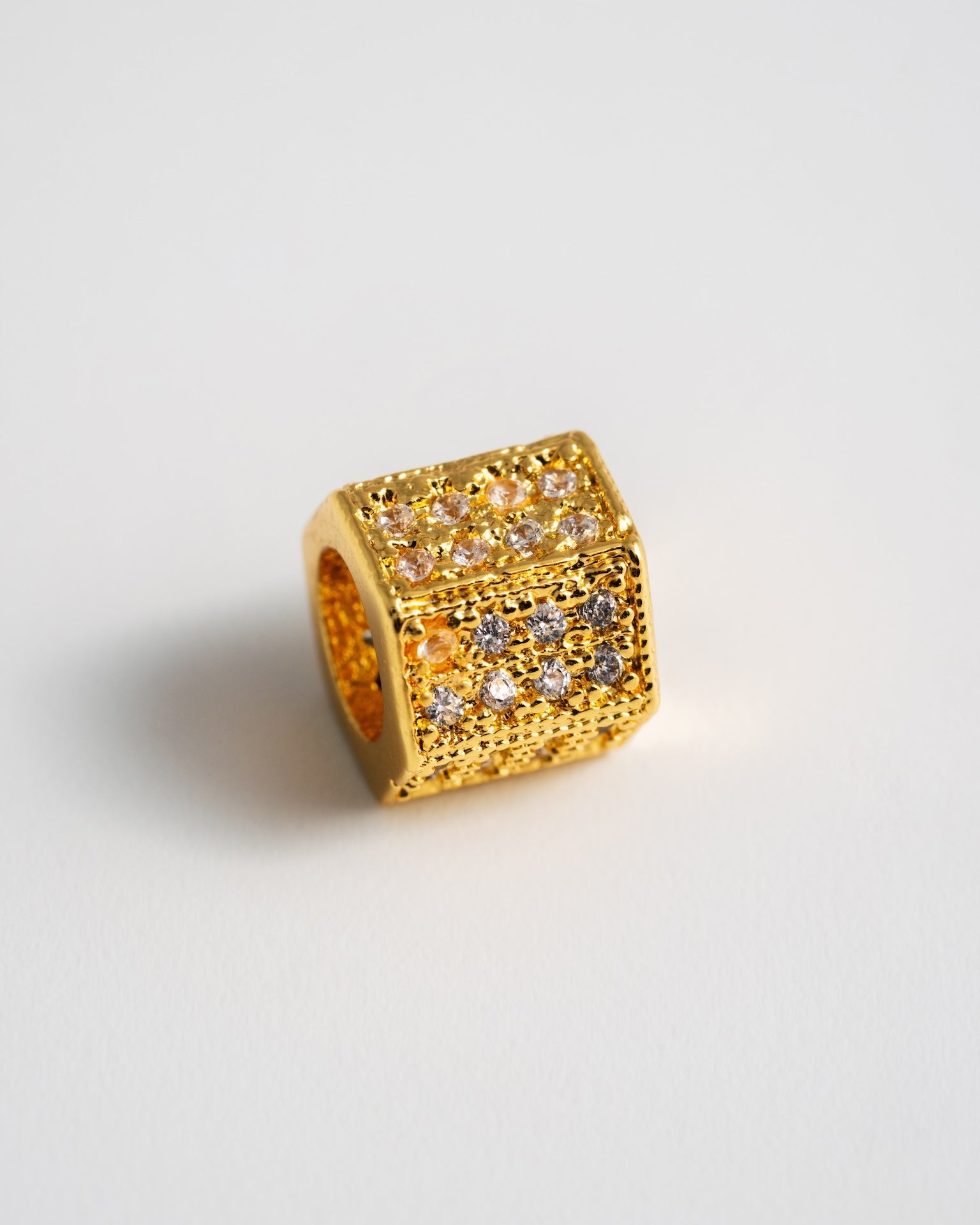 Pavé Bead Charm Set - Gold