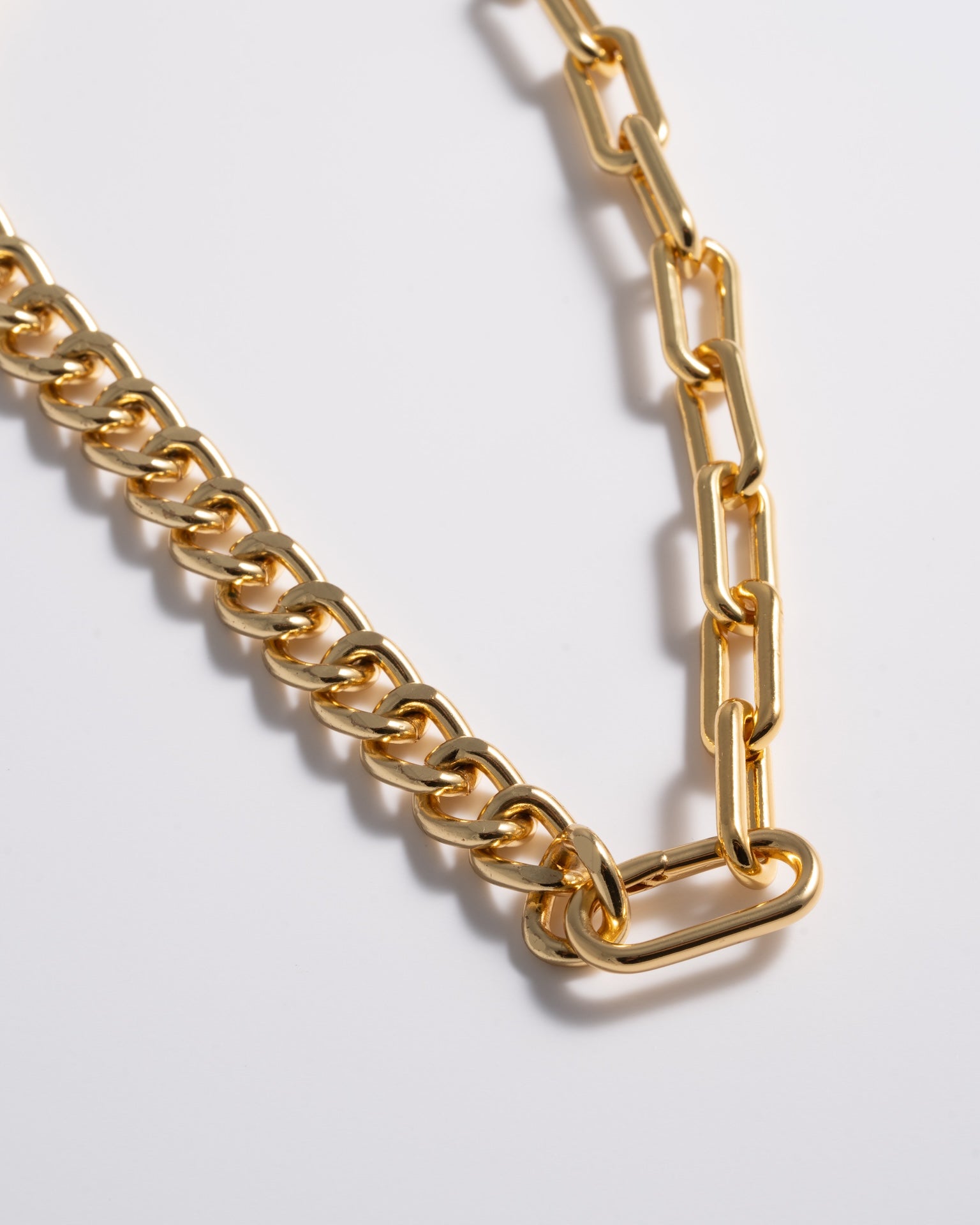 Collier demi-chaîne en or - Court