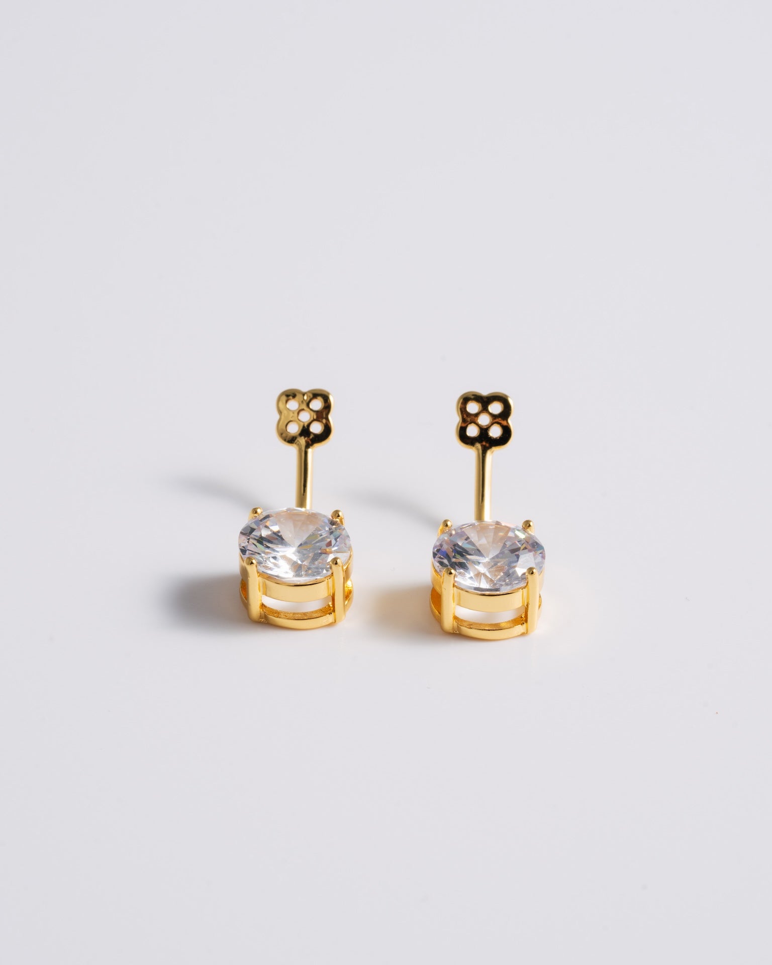 Solitaire Ear Jacket - Gold