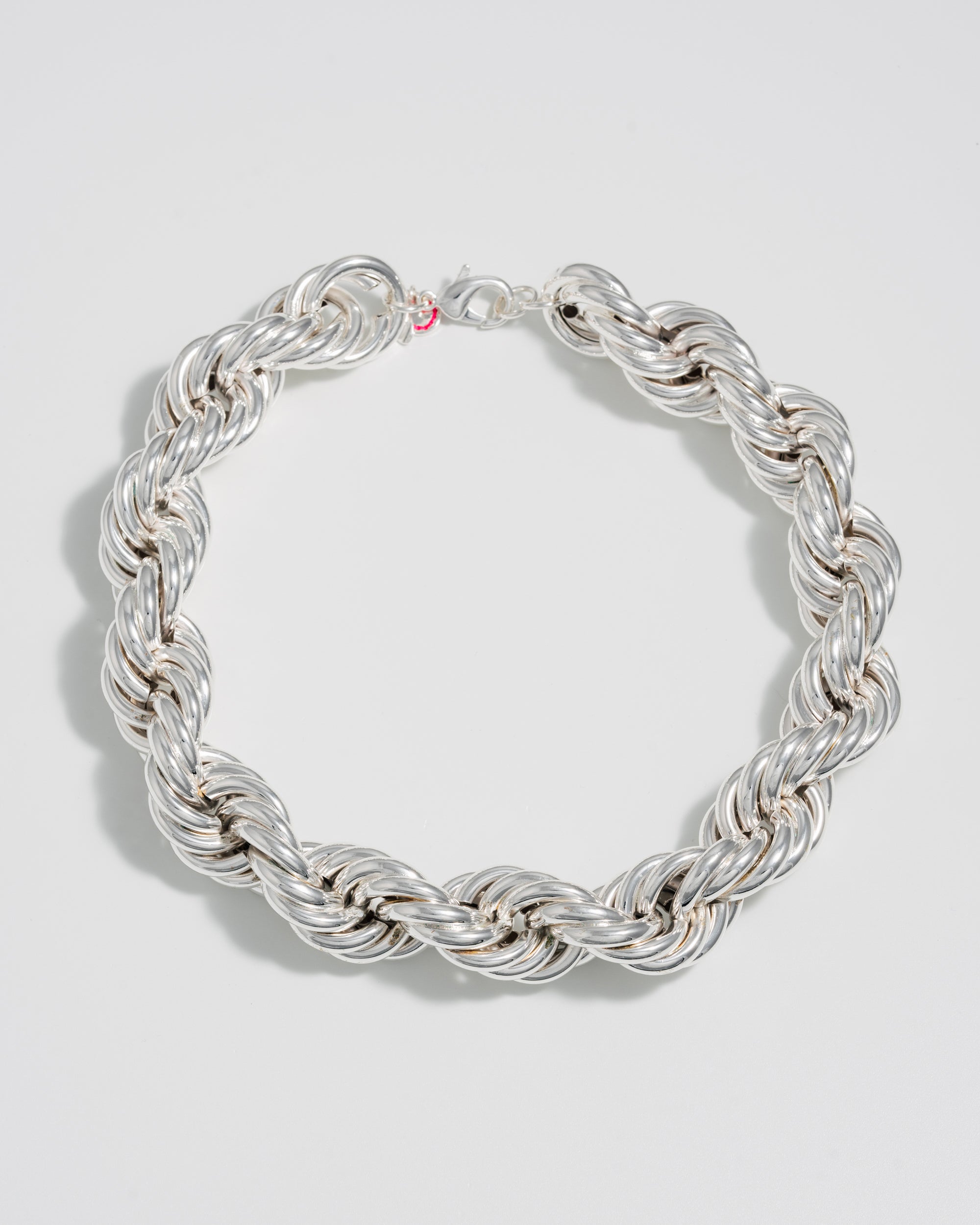 Roped in Jumbo Necklace - Silver