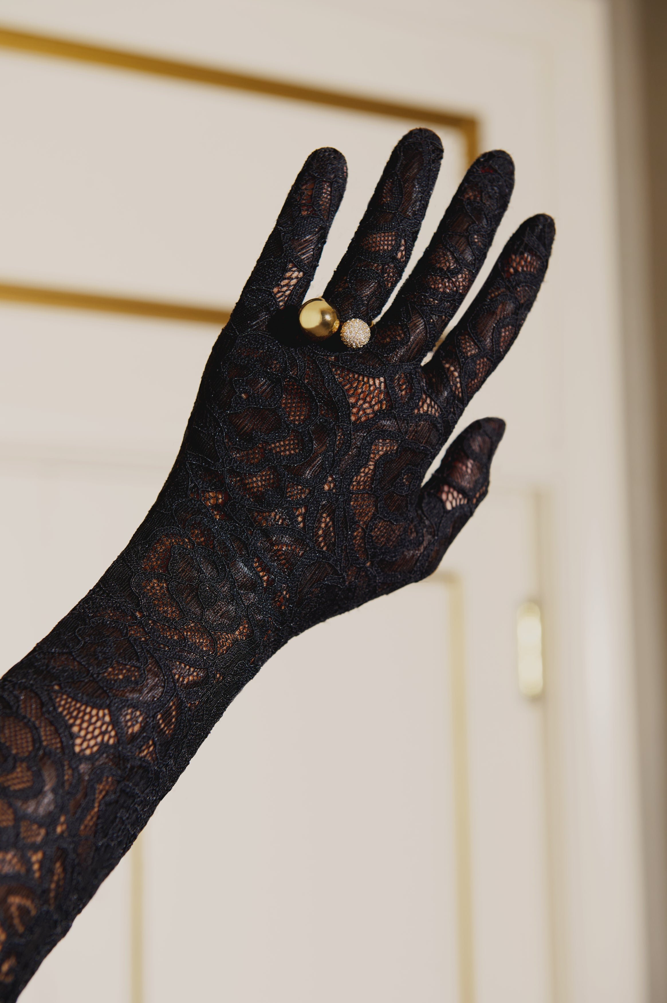 AU Pave Ring - Gold