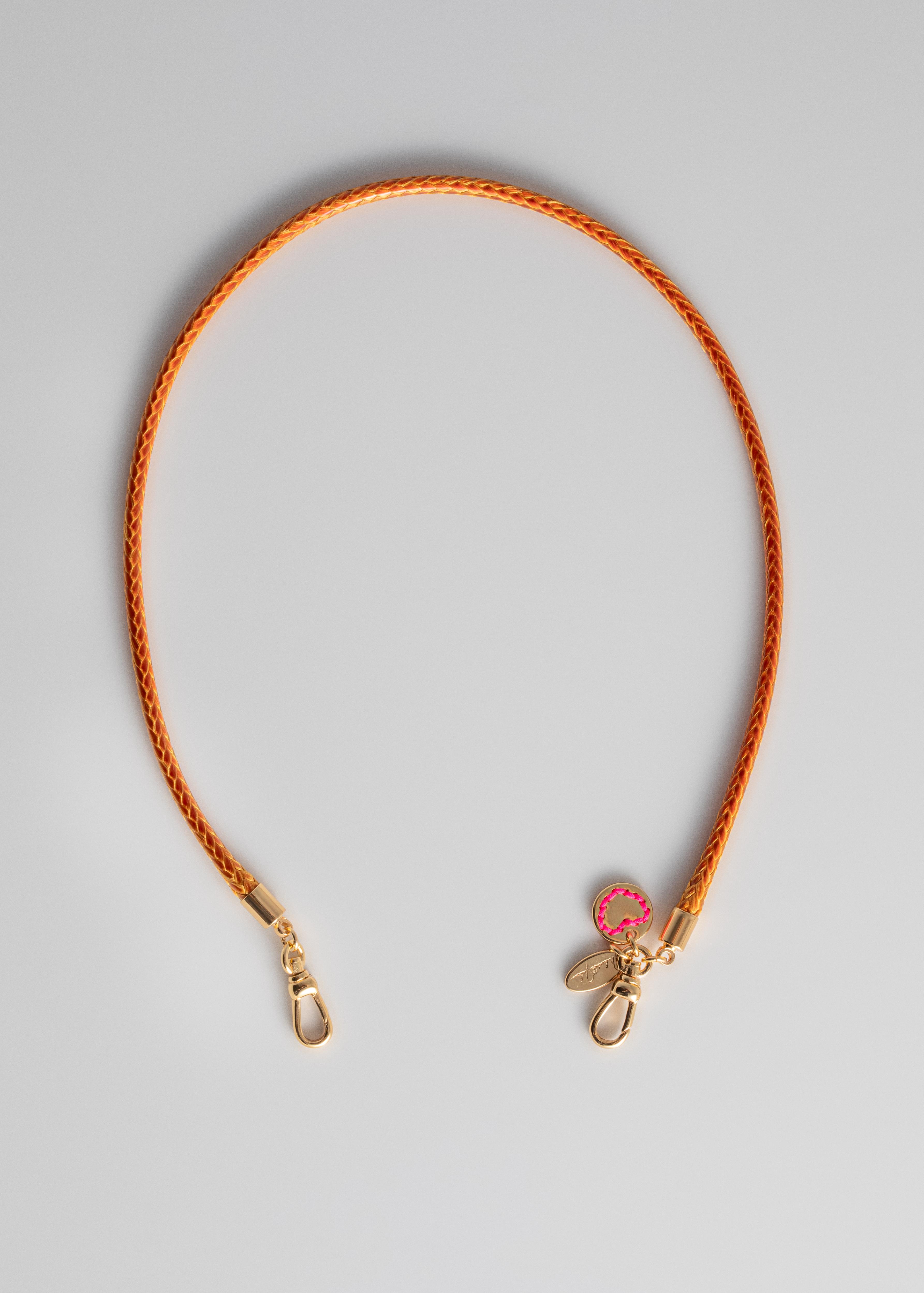 Orange Cord Necklace