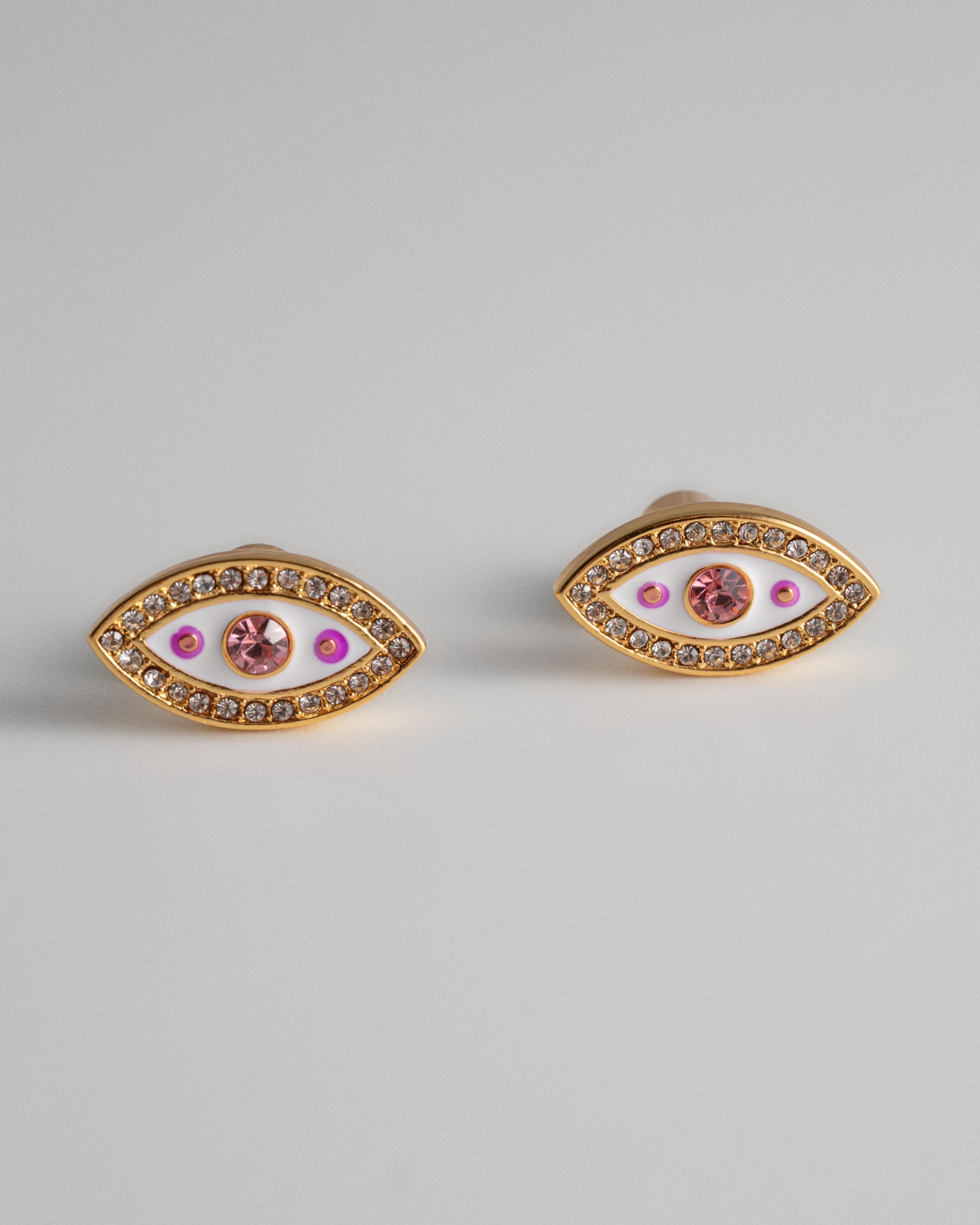 Puces d'oreilles Œil Porte-bonheur – Doré