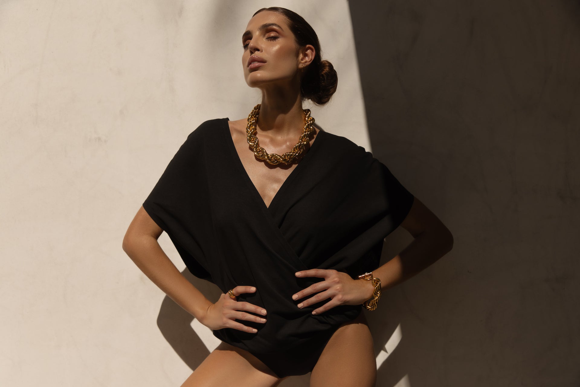 Roped in Jumbo Necklace - Gold