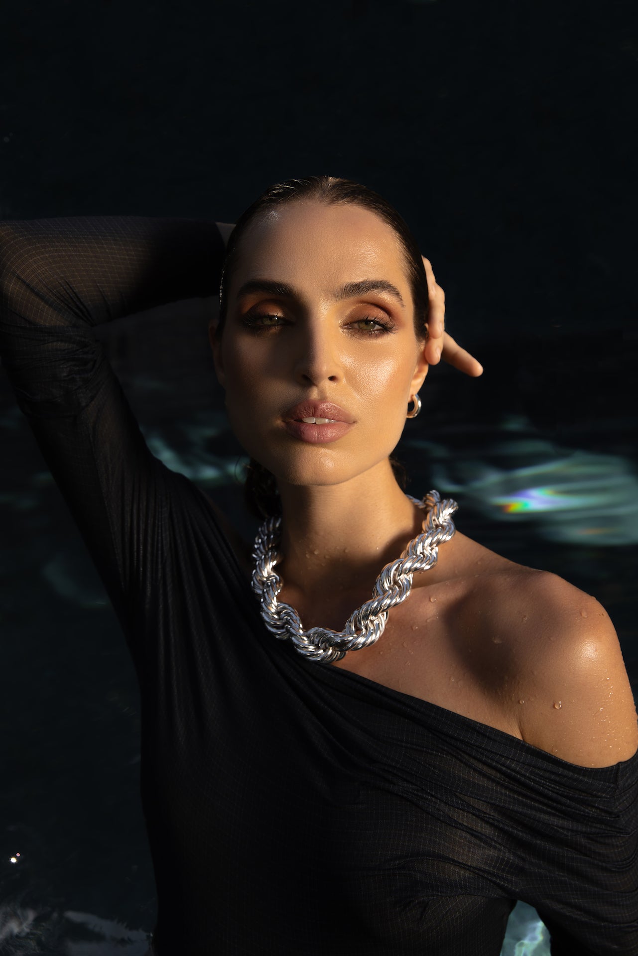 Roped in Jumbo Necklace - Silver