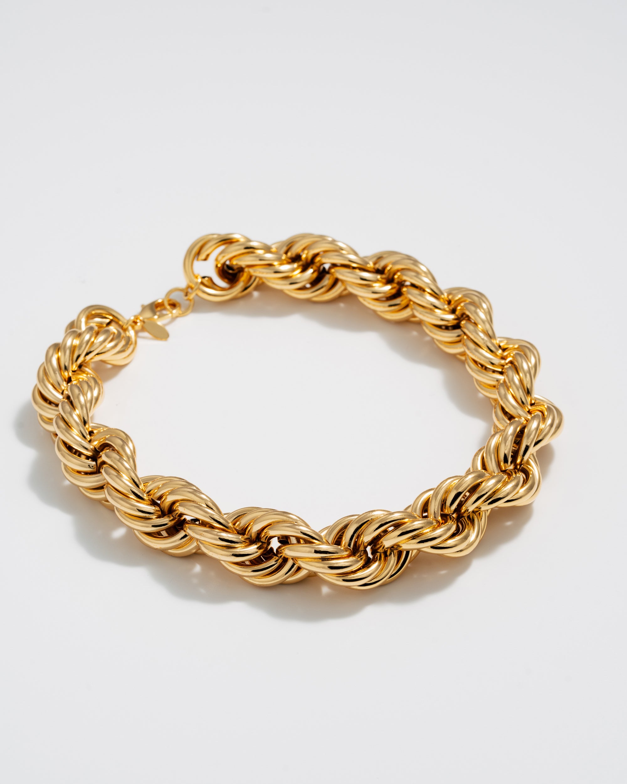 Roped in Jumbo Necklace - Gold