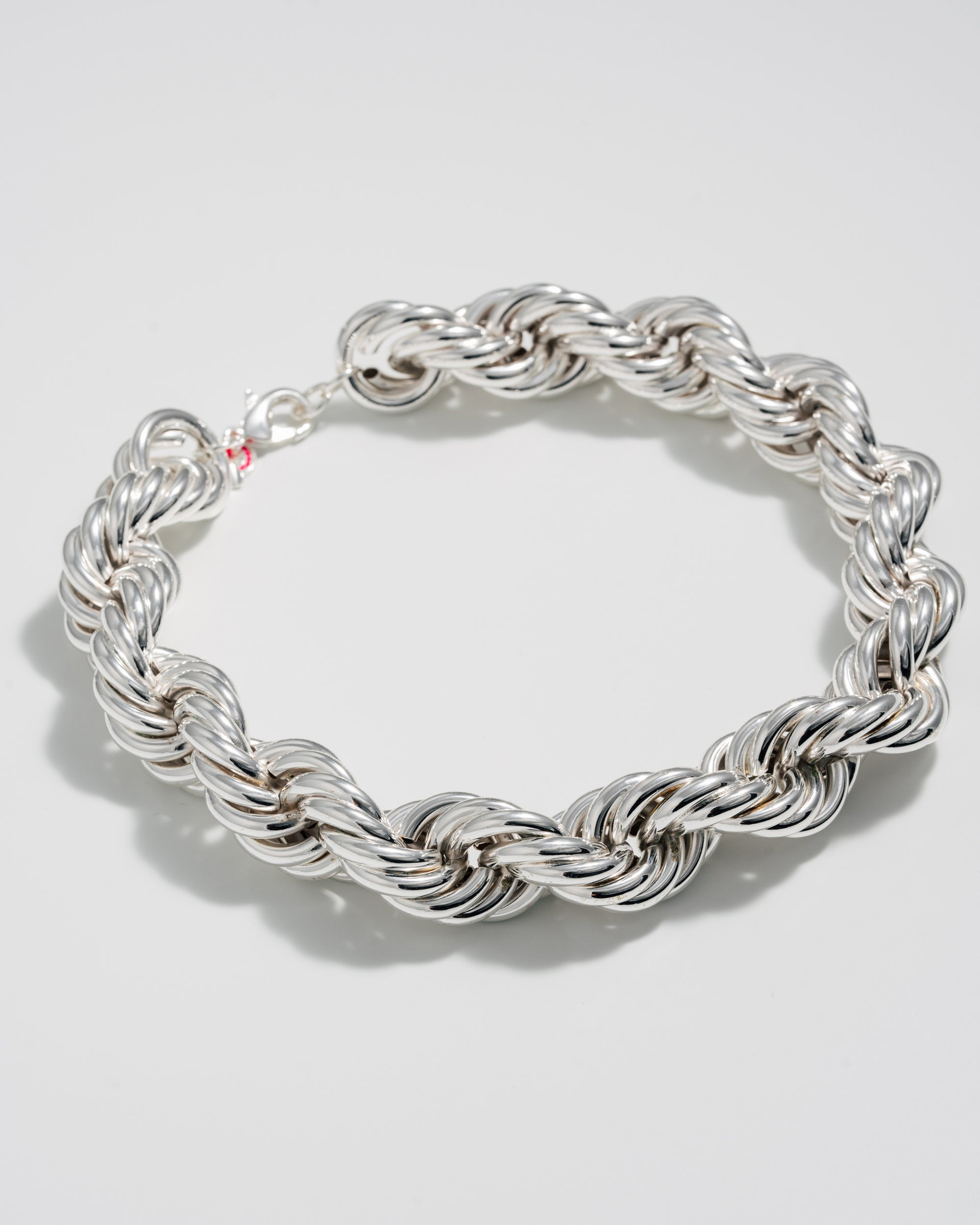 Roped in Jumbo Necklace - Silver